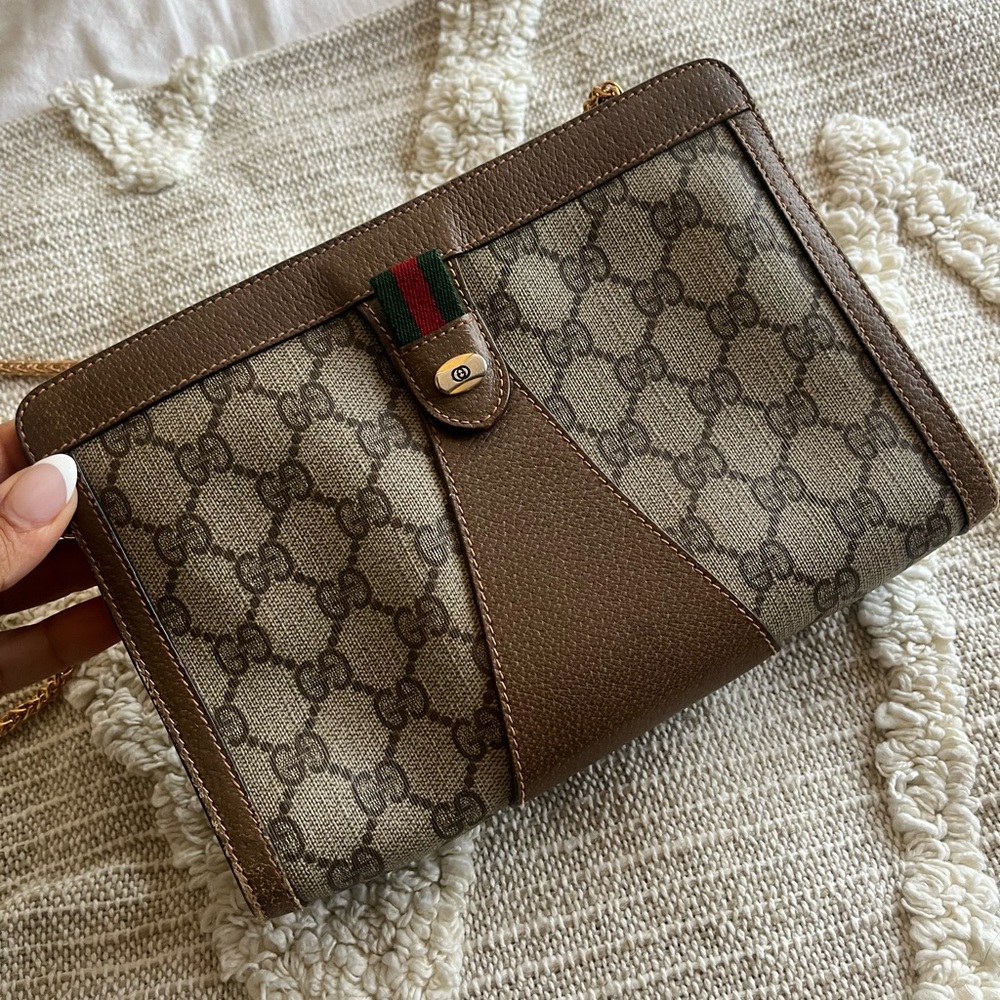 COPY - Vintage Gucci Ophidia Brown Monogram Crossbody Bag